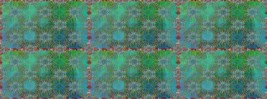 Kusursuz desenli, yeşil renkli parlak çiçekli halı..