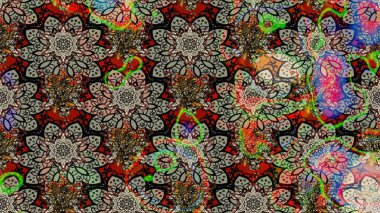 Raster Güzel kumaş deseni. Çiçek arkaplan ile soyut zarafet çizim deseni.