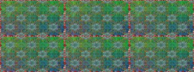 Vadinin yeşil renkli çiçekleri. Kusursuz bir arka plan modeli. Suluboya, elle çizilmiş. Raster - stok.