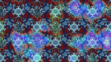 Mavi ve nötr renklerde çiçekler. Çiçekli karalama şeklinde Raster çiçek deseni. Yumuşak, yaz çiçekli arka plan.