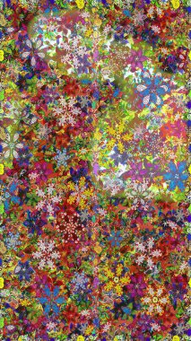 Güzel kumaş deseni. Küçük çiçekteki kusursuz desen. Raster illüstrasyonu. Güzel çiçek arkaplanı..