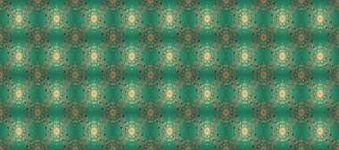 Geleneksel klasik altın desen. Bej ve yeşil renklerdeki altın desenli altın elementler. Raster oryantal süs. Barok tarzında kusursuz bir doğulu süsü..