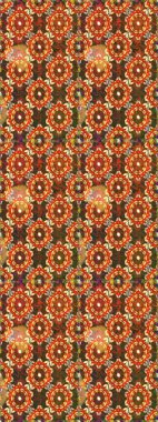 2019 Noel 'i, kar tanesi, yeni yıl. Kahverengi ve turuncu renklerde, altın elementlerle klasik, pürüzsüz desen..