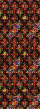 Modern stil dokusu. Çiçek desenli raster, kahverengi ve siyah çizgi grafik deseni soyut raster arkaplan.