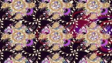 Raster çiçek izi. Raster Yumuşak kumaş deseni. Klasik taslak çizimi. Çiçekli siyah çizim deseni.