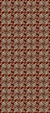 Klasik klasik klasik arka plan. Kusursuz klasik raster kahverengi, bej, gri ve altın desenli. Geleneksel oryantasyon süsü.