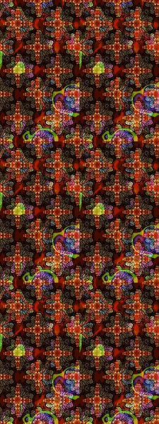 Modern stil dokusu. Çiçek desenli raster, kahverengi ve siyah çizgi grafik deseni soyut raster arkaplan.