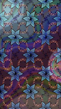 Yazdır. Güzel kumaş deseni. Raster çiçekli arka plan. Renkli Yaz Temalı eskiz kalıbı. Güzel eskiz şekli. Düz Çiçek Elementleri Tasarımı.