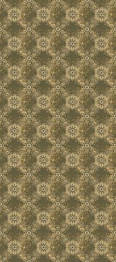 Süslü dantel iz sürücü. Çiçekli süslemeli, pürüzsüz bir desen. Doğu tarzında klasik tasarım öğesi. Geleneksel Arap dekoru yeşil, bej renkli. Duvar kağıdı için altın süslü illüstrasyon