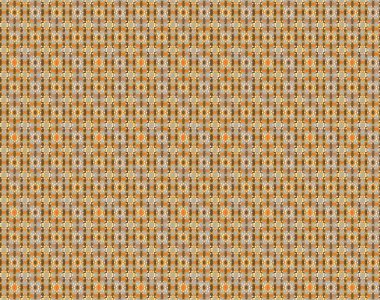 Küçük çiçekteki sevimli çiçek deseni. Kahverengi ve bej renkli çiçekler. Raster illüstrasyonu.