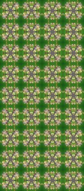 Raster altın desen. Kusursuz kıvırcık saçlar. Doğulu stili altın deseni altın elementli yeşil, gri ve bej renklerde arabesliyor..