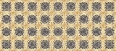 Klasik Raster Golden. Çiçek süsü kumaş deseni, cam, çiçek desenli metal bej, gri ve altın elementli nötr renkler..