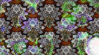 Raster Güzel kumaş deseni. Raster suluboya deseni, narin çiçekler, gri çiçekler, tebrik kartı şablonu..