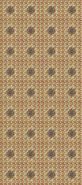 Noel, kar tanesi, yeni yıl 2019. Kahverengi, bej ve beyaz renklerde, altın elementlerle kusursuz klasik desen.