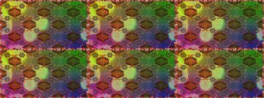 Çiçekli kusursuz retro desen. Düz Çiçek Elementleri Tasarımı. Yeşil ve kahverengi renkli çiçekler. Renkli Yaz Temalı Kusursuz Arkaplan.