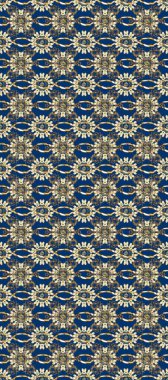 Barok tarzında kusursuz bir doğulu süsü. Raster geleneksel altın pürüzsüz desen bej, mavi ve kahverengi renkler.