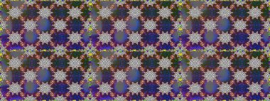 Kusursuz çiçek deseni. Güzel kumaş deseni. Renkli Bahar Temalı Kusursuz Arkaplan. Asya tekstil tarzında. Düz Çiçek Elementleri Tasarımı. Raster illüstrasyonu.