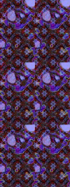 Anti-stres için soyut örnek sayfası. Mor renklerde. Raster illüstrasyonu.