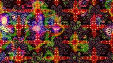 Kahverengi renklerde. Taslak dekoratif arka plan, çiçek mandala. Raster illüstrasyonu. Çiçek..