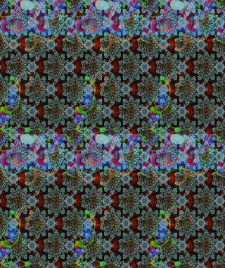 Çiçekleri, deniz kabukları, mandalaları ve suluboya efektleriyle donanma geçmişi. Eskiz modeli etnik tasarım. Yatak çarşafları, ceket, paket tasarımı, kumaş ve moda kavramları için tekstil baskısı.