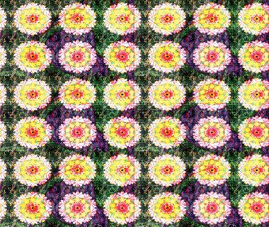 Çiçekli yeşil renkte bir çiçek deseni çiz. Suluboya tarzında yeşil renkte çiçekler.