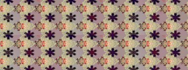 Parlak çiçekli halı bej renkli çizim deseni.