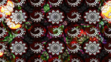 Siyah ve kahverengi renkte manzaralı çiçek deseni. Çiçek kompozisyonu, el boyası, hassas şablon. Sevgililer günü ve tebrik kartı konsepti için şık bir davetiye. Üst görünüm, yumuşak biçim.