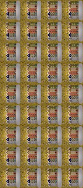 Kartpostallar, duvar kağıtları ya da tatil tasarımı için dekoratif, pürüzsüz desen. Şenlikli konfeti geçmişi olan eski Avrupa konak evlerinin renkli bir çizimi.