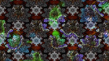 Hediye ambalaj kağıdı, tebrik kartları, posterler ve pankart tasarımı. Siyah ve gri renkli çiçekler. Raster düz çiçek çizim deseni.