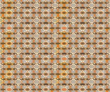 Renkli bej ve kahverengi çizim deseni. Elle çizilmiş sonbahar çiçeği deseni. Doodle tarzı. Bej ve kahverengi renkli çiçekler. Tekstil ve kapak tasarımı için mükemmel.