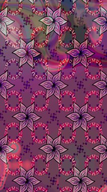 Raster illüstrasyonu. Anti-stres için soyut örnek sayfası. Mor renklerde.