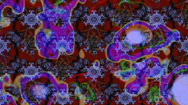 Güzel kumaş deseni. Bahar çiçekleriyle güzel bir çiçek deseni çizmişsin. Raster illüstrasyonu.