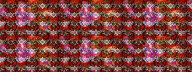 Tekstil tasarımı için kahverengi, kırmızı ve siyah renkli geleneksel halk çiçekleri. Üzerinde gelincikler ve vadi zambakları olan renkli çiçek desenli nakış..