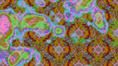 Elle boyanmış suluboya resim çizimleri, çiçekler ve bitkiler. Yeşil, kahverengi ve mavi renkte çiçekler.