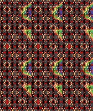 Küçük siyah ve kırmızı çiçeklerle oldukça eski bir besin torbası deseni. Tekstil, kumaş, kapaklar, duvar kağıtları, baskı, paket, koleksiyon defteri, örgü, dekupaj için çiçek arkaplanı..