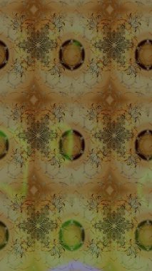 Kahverengi renkli çiçekler. Raster illüstrasyonu. Çizim çiçek deseni duvar kağıdı için kullanılabilir.