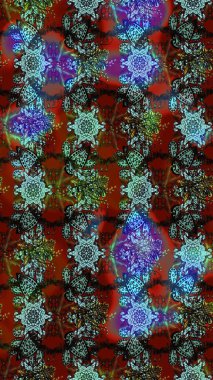 El çizimi Raster çizimi. Parlak elementlerin. Çizim çiçek deseni duvar kağıdı, web sitesi arkaplanı, paket kağıdı, davetiye, broşür, pankart veya web sitesi için kullanılabilir.