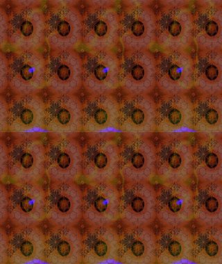 Kahverengi renkli çiçekler. Sevimli çiçek raster deseni. Düz Çiçek Elementleri Tasarımı. Renk Bahar Teması eskiz şablonu.