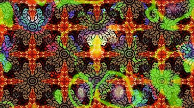 Raster Güzel kumaş deseni. Raster suluboya deseni, narin çiçekler, siyah çiçekler, tebrik kartı şablonu..