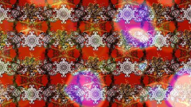 Kahverengi renkli çiçekler. Raster illüstrasyonunda çiçek deseni çizimi.