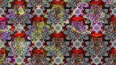 Küçük renkli çiçekler. Çiçekli bahar çiçekleri. Küçük çiçekte güzel bir desen. Motley illüstrasyonu. Moda baskıları için zarif bir şablon.