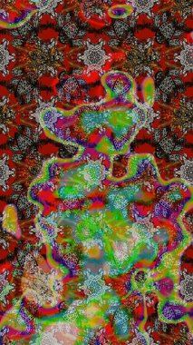 Tekstil veya kitap kapakları, imalat, duvar kağıtları, baskı, hediye paketi ve yapıştırma kitabı için çiçek eskizi geçmişi. Küçük çaplı çiçeklerdeki basit şirin desenler. Raster illüstrasyonu.