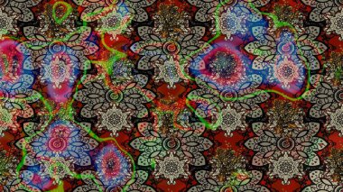 Raster Güzel kumaş deseni. Çiçek arkaplan ile soyut zarafet çizim deseni.