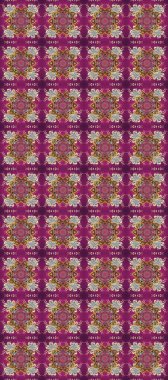 Oriental style arabesques. Raster illustration. Raster golden pattern. Purple, brown and gray colors with gold elements. Seamless golden textured curls.