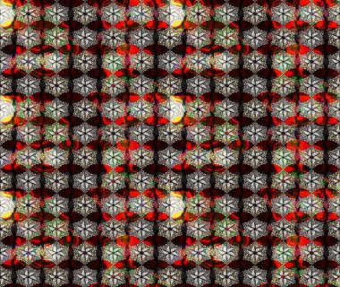 Düz Çiçek Elementleri Tasarımı. Renkli Bahar Teması eskiz kalıbı. Raster illüstrasyonu. Siyah renkte zarif çiçekler ve suluboya..