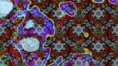 Raster suluboya çiçek deseni, narin çiçekler, kahverengi ve mavi çiçekler, tebrik kartı şablonu. Güzel kumaş deseni.