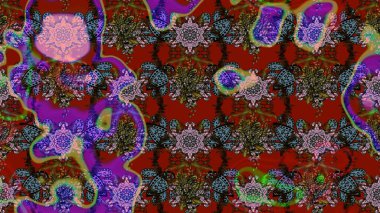 Küçük çaplı çiçeklerdeki basit şirin desenler. Tekstil veya kitap kapakları, imalat, duvar kağıtları, baskı, hediye paketi ve yapıştırma kitabı için çiçek eskizi geçmişi. Raster illüstrasyonu.