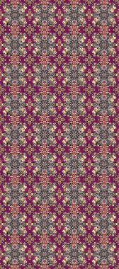 Geleneksel klasik altın desen. Mor, gri ve kahverengi renklerdeki altın desenli altın elementler. Raster oryantal süs. Barok tarzında kusursuz bir doğulu süsü..