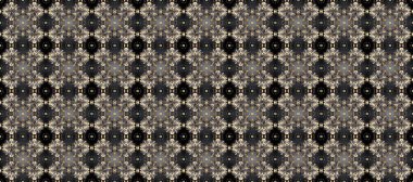 Barok tarzında duvar kağıdı tasarımı için kusursuz damaske deseni arkaplanı. Süslü raster dekorasyonu. Altın desenli gri, kahverengi ve bej rengi altın elementlerle.