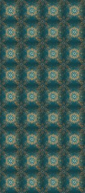 Klasik raster şablonu. Tekrarlayan elementlerle kusursuz soyut arkaplan. Mavi, bej ve altın desenli.